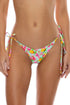Luli Fama Limoncello Seamless Reversible Wavy Ruched Back Brazilian Tie Side Bottom